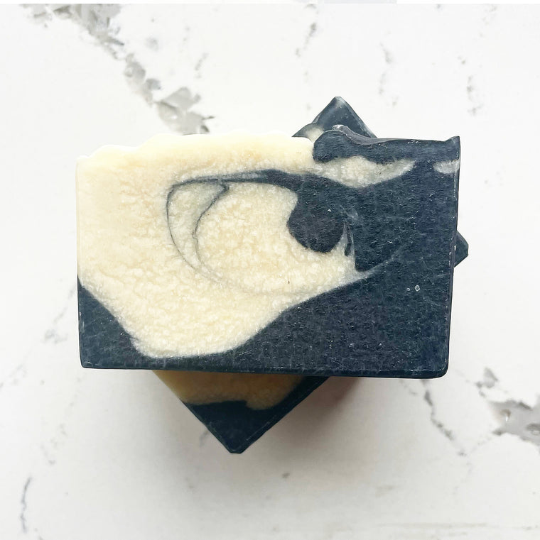 Cold Pressed Soap: Wild Sage & Bergamot + Activated Charcoal