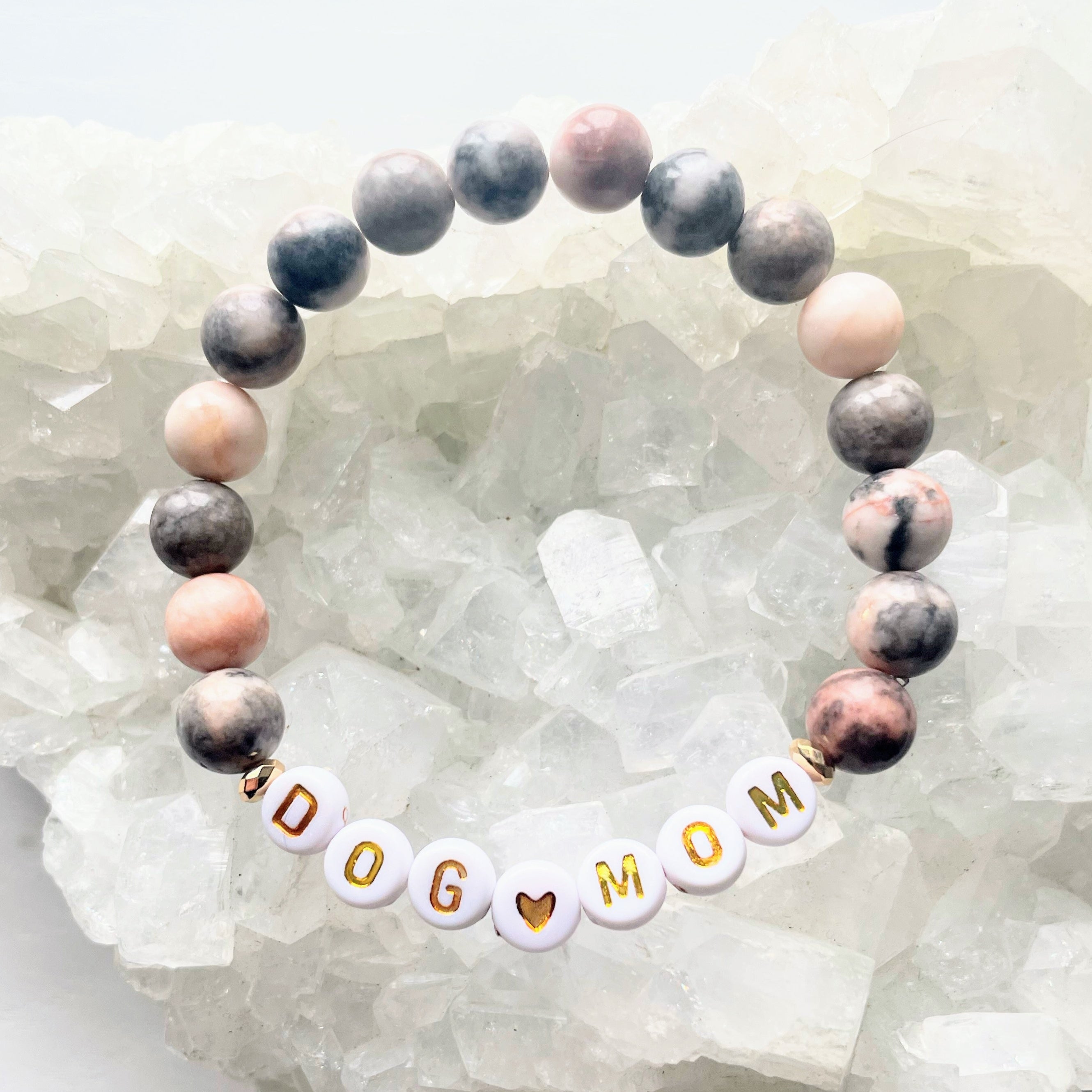 Dog Mom: Pink Zebra Jasper