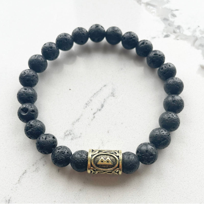 For Him: Warrior (Lava Rock)