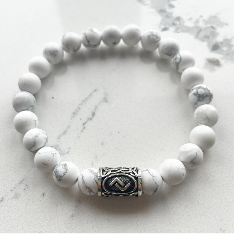 For Him: Warrior (Howlite)