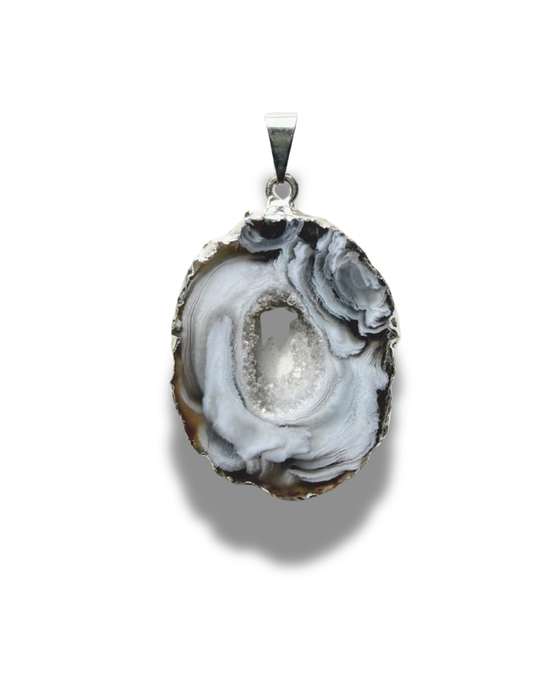 Druzy Agate Pendant  (One Of A Kind)