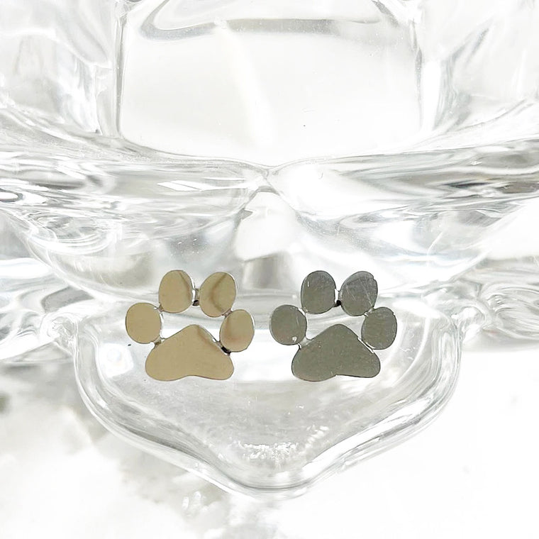 Fundraiser for Don't Furry Be Happy: Paw Print Earrings