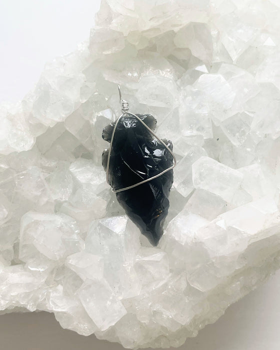 Black Obsidian Arrowhead