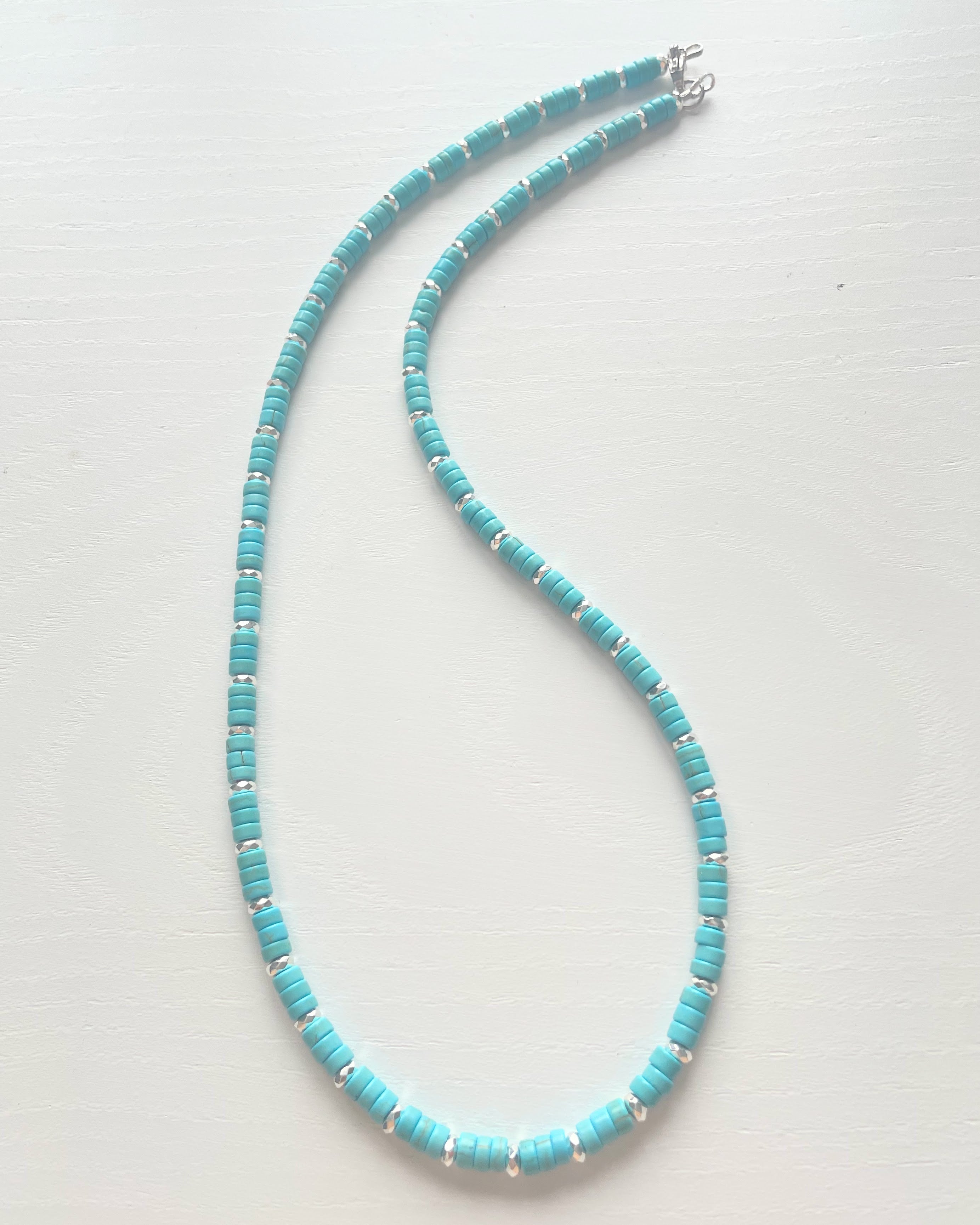 Blue Howlite with Hematite