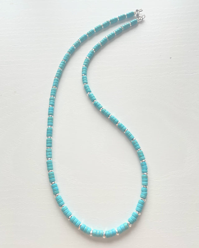 Blue Howlite with Hematite