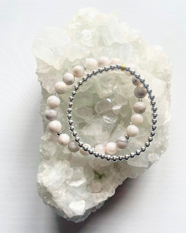 Crazy Lace Agate + Hematite (Set)