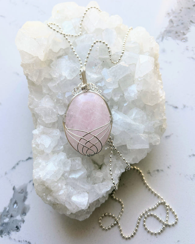 Rose Quartz Pendant (One Of A Kind)