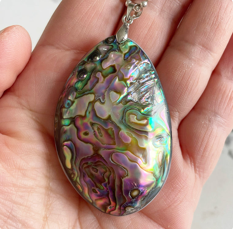 Abalone Shell Necklace (reversible)