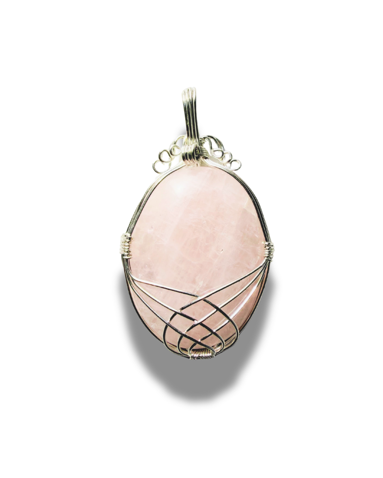 Rose Quartz Pendant (One Of A Kind)